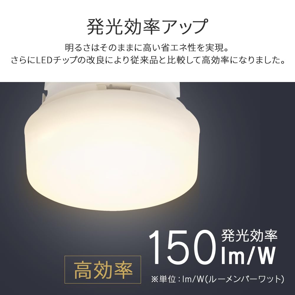 Amazon | 【高効率モデル】アイリスオーヤマ LEDシーリングライト 小型