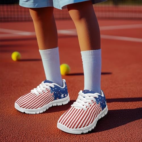 Little Big Kids Tennis Shoes for Boys Girls Mesh Sneakers Lightweight Non Slip Sports Running Shoes Casual Walking Shoes US11-54