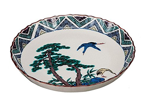 Amazon.co.jp: 九谷焼 5.5号皿 揃 古九谷花鳥の図 K4-106 : ホーム  