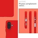 YATWIN Silicone Case for Samsung Galaxy A07 4G, Soft-Touch, Shockproof, DustProof, Antiskid Phone Cover for Samsung Galaxy A07 4G - Red gallery image