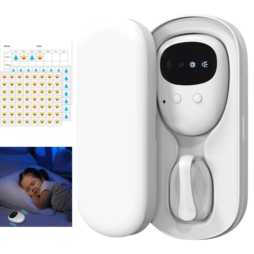 Wireless Allarme Enuresi Notturna, Allarme Pipì per Ragazzi Grils Vasino per Bambini Cura Degli Anziani Batteria Integrata con Suono 3 Modalità di Allarme