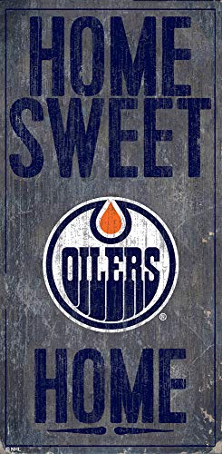 Fan Creations NHL Edmonton Oilers Unisex Edmonton Oilers Home Sweet Home, Team Color, 6 x 12