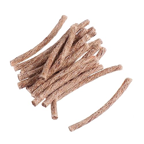 BRIGHTFUFU Camping Supplies Fire Starter 20pcs Beeswax Twine Rope Wick for Emergency