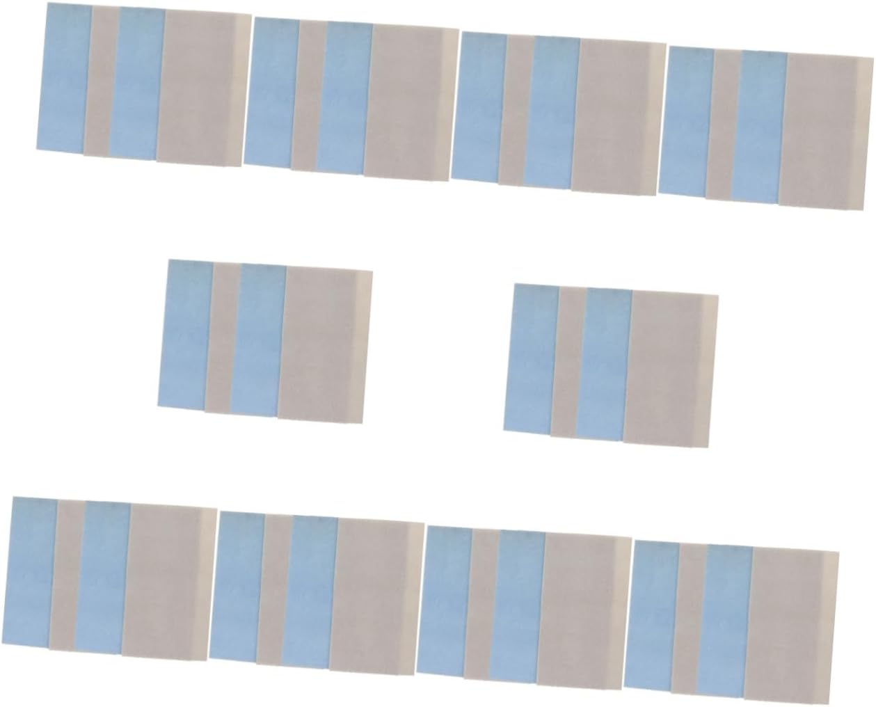 TEHAUX 40pcs Non- Bead Mats for Jewelry Making Jewelry Accessories - Flocking Material Random Color Lightweight Washable