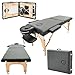 Produktbild Massage Imperial® Charbury Massageliege - Schwarz - Leichte, klappbare Massageliege - 2-teilig - Reiki-Endplatten aus Holz - 13 kg
