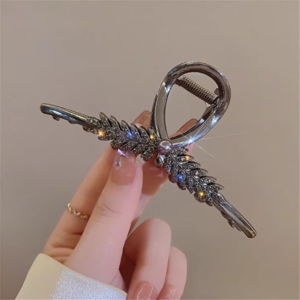Wheat Fringe Grab Clip Women's Large Hair Clip Back of Fairy Beauty Shark Clip Headwear