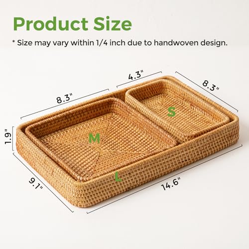 Rattan-Serving-Tray-Set-of-3-Rectangle-Woven-Tray-Wicker-Storage-Basket-Wicker-Baskets-for-Organizing-Natural-Wicker-Decorative-Serving-Baskets-for-Organizing-Tabletop-Bathroom-Kitchen-Counter Rattan Serving Tray Set of 3 Rectangle Woven Tray Wicker Storage Basket Wicker Baskets for Organizing Natural Wicker Decorative Serving Baskets for Organizing Tabletop Bathroom Kitchen Counter