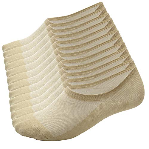 Calcetines Cortos hombre y mujer, zapatillas invisibles de 92% algodón elástico, calcetines cortos de tobillo, transpirables, deportivos, antideslizantes, calcetines bajos