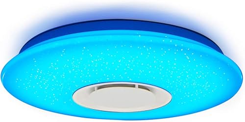 Lámpara de techo LED regulable que cambia de color 36W Starlight con control remoto (compatible con Tienda Alexa)