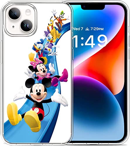 Loyejegl Cartoon Case For Iphone 14 Pro Max,Cute Minnie Mikey Mouse 3D Design Animal Character Anti-Scratch Shock Absorbing Clear Proective Cover Case Fit For Boys Girls Teens (Dishini Family) #TOP8