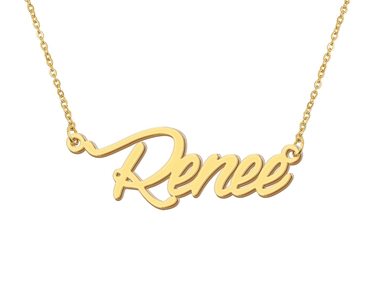 Aoloshow Personalized Name Necklace Custom Any Name Necklaces Jewelry for Womens New Mom Bridesmaid Gift