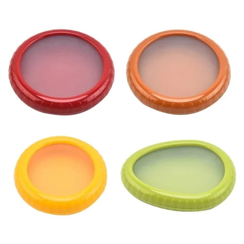Dazhua 4pcs Fruit and Vegetable Storage Containers - Sealed Keepers for Avocado, Tomato, Onion, and Lemon(4pcs mix)
