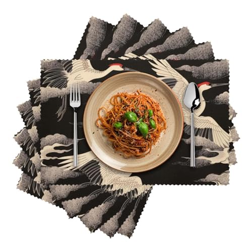 Sets de table motif nuages symbole de sérénité pour repas conviviaux