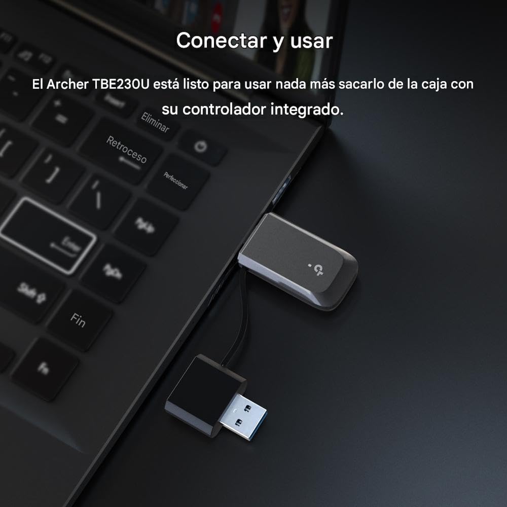 TP-Link Archer TBE230U WiFi 7 Dual-Band BE3600Mbps, karta sieciowa Nano USB, MLO, Plug & Play, elastyczność USB Type-C/A, USB 3.0, WPA3, kompatybilny z Windows 11/10