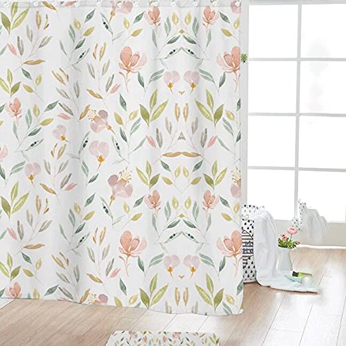 RTHGTFYL Cortina De Ducha 1 unids tela cortina de ducha for baño duchas, puestos y bañeras, cortinas de ducha a prueba de agua a prueba de agua con cortina de ducha y aromas de cortina de ducha anillo