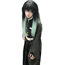 LTAKK Mitsuri Kanroji Giyu Tomioka Kokushibo Cosplay Full Set Halloween | Anime themed cosplay,lightweight breathable fabric,distinctive character pattern,loose style,ideal for Carnival and Halloween