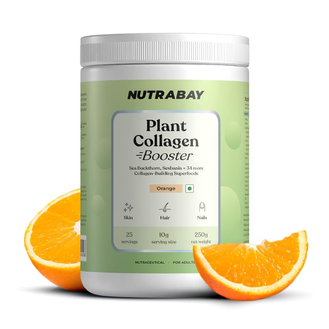 Nutrabay Collagen Booster I Plant-Based Collagen Builder for Skin, Hair & Nails, 250 Gram, Orange-image-12