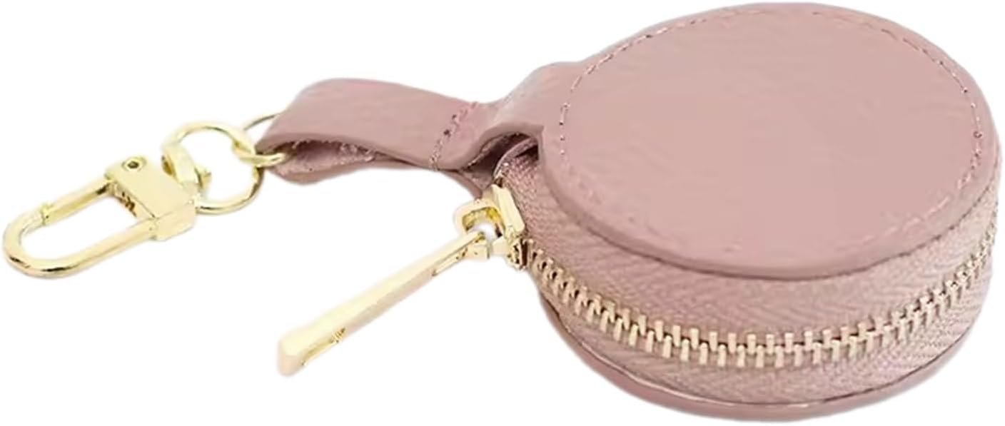 Multifunctional Jewelry Travel Case Portable Leather Jewelry Storage Box Case with Keychain Attachment for Women Girls Earring Keychain