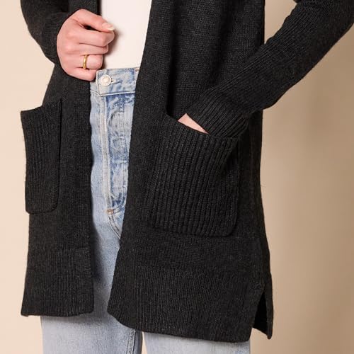 Image of Amazon Essentials Women's Long-Sleeve Jersey Stitch Open-Front Cardigan