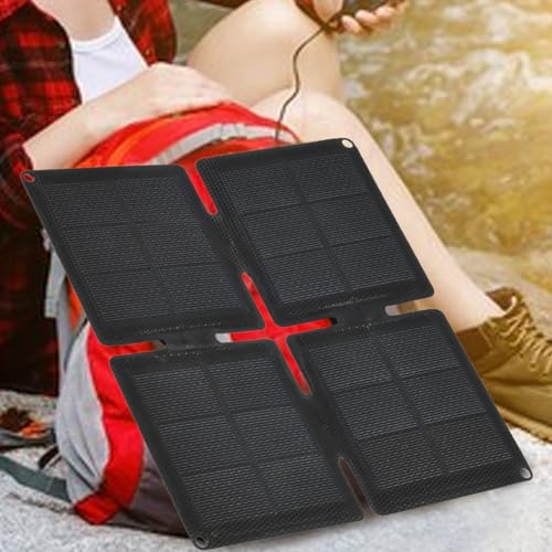 Panel solar compacto para camping y carga de ventiladores 4