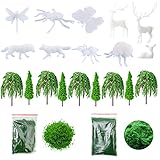 Woohome 26 PCS 3D Mini Insect Animal Resin Mould Filler Resin Casting Moulds Fillers with Model...