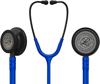Classico lll Zed Black Finished Dual Side Stethoscope For Doctors/Nurse Acoustic Stethoscope (Blue)