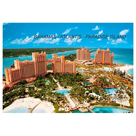 Bahamas Bahamian Fridge Refrigerator Magnets (1 Piece, Style: Atlantis Paradise Island #BAH10)