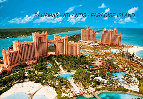 Imán decorativo para refrigerador estilo Atlantis Paradise Island miniatura 1