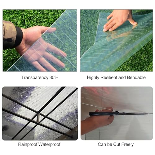 Plaque polycarbonate panneaux de toit de serre transparent rouleau 10m - 6