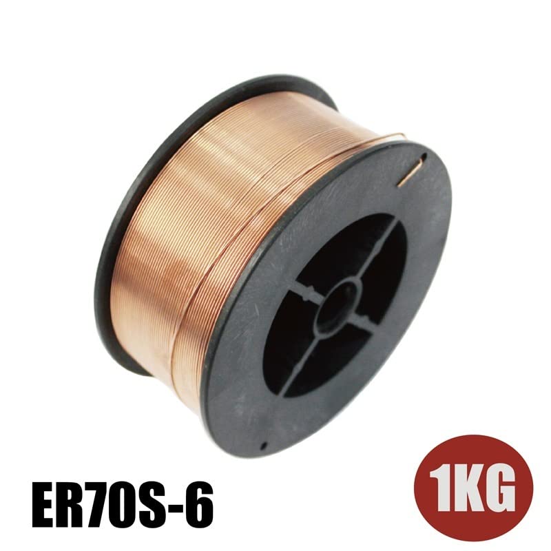 WALNUTS Bobina da 1 kg ER70S-6 Filo di Saldatura Mig in Acciaio Dolce 0,8 mm 1,0 mm 1,2 mm 1,6 mm (Color : 0.8mm 1KG Spool)