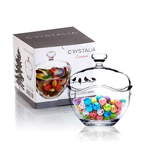 Candy Jars for Candy Buffet, Candy Dish with Lid, Glass Bowl and Food Storage Container, Decorative Cookie Jars, Apothecary Jars
