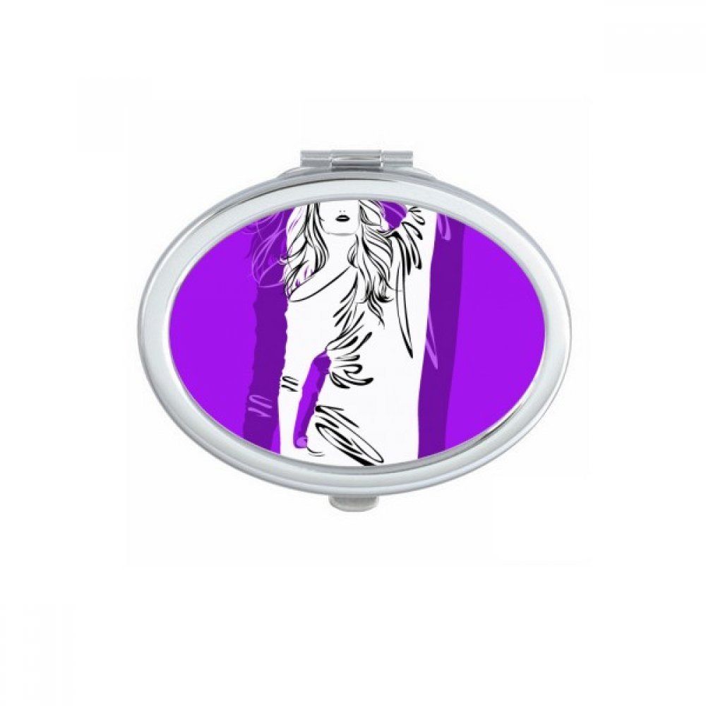 Miroir compact de maquillage portable pour corriger son teint partout en un clin d'œil