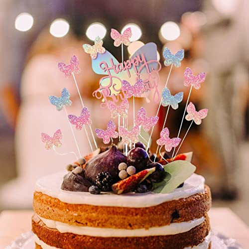 YYeglkas 16pcs Topper Torta Compleanno Cake Topper...