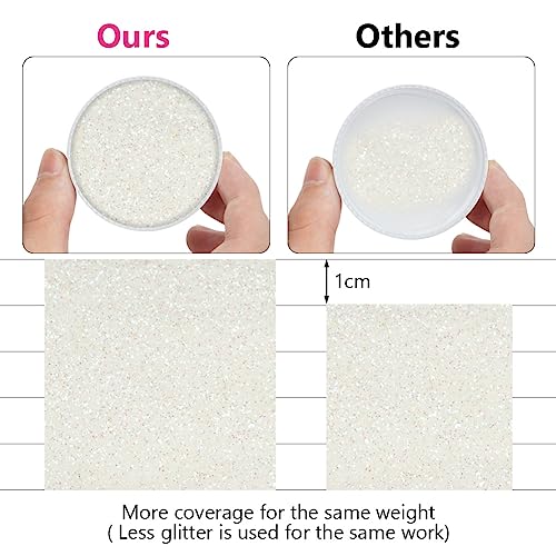 LOPHE Ultra Fine Glitter for Face, Body, & Nails - 100g Sparkle Glitter Powder for Cosmetics, Festivals, and Crafts - Image 3