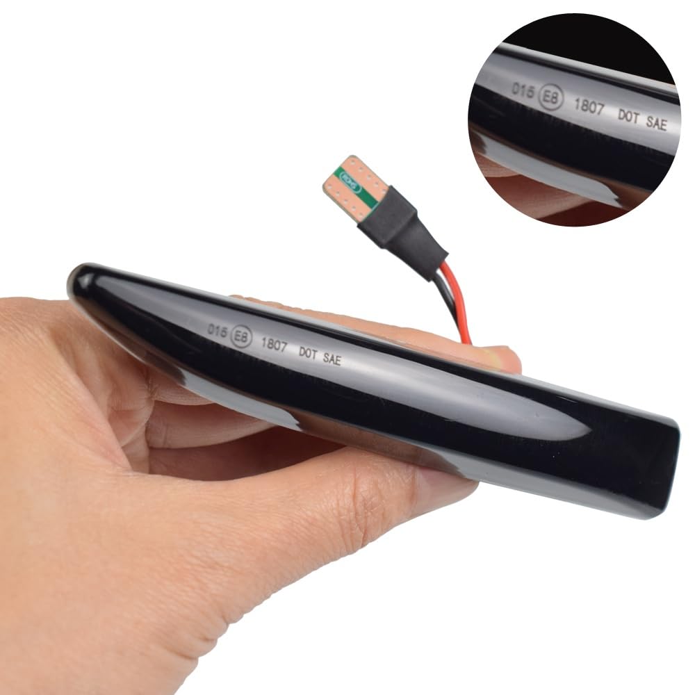 Intermitente Retrovisor 2 Uds. De Luz LED Posición Lateral para Coche Luz Señal Giro Dinámica para BMW 7 Series E65 E66 E67 E68 para 2001-2008 Lámpara Señal Giro