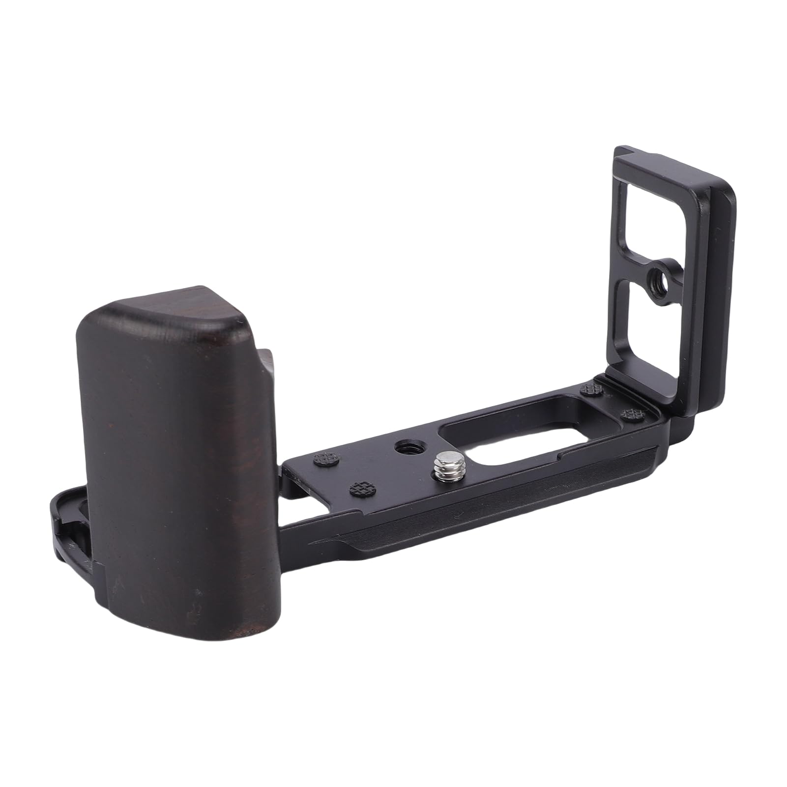 Supporto Impugnatura Fotocamera a L con Manico in Legno Vintage Base in