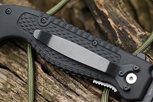 Smith & Wesson Faca dobrável especial CKTACBS 20,5 cm de alto carbono S.S. com lâmina serrilhada Tan