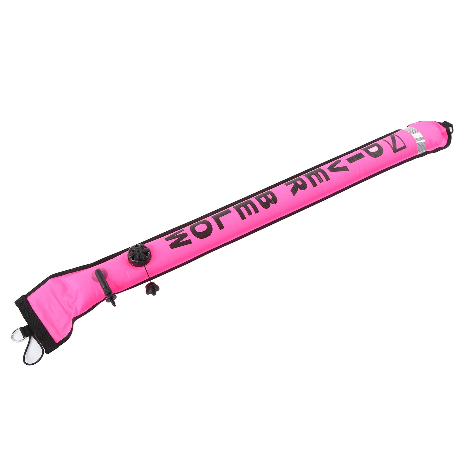 Barra di segnalazione Boa segnaletica di immersione Tubo di segnalazione gonfiabile ad alta visibilità, adulto unisex (rosa)
