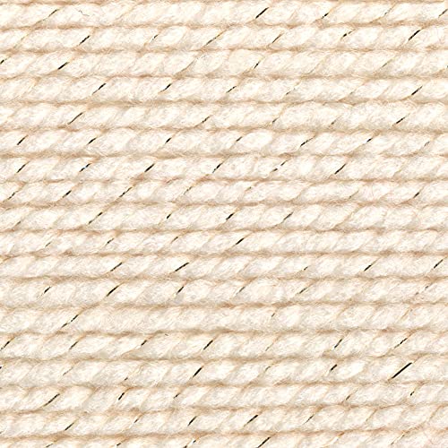 Image of Lion Brand Yarn Wool-Ease Thick & Quick Yarn, Soft and Bulky Yarn for Knitting, Crocheting, and Crafting, 1 Skein, Starlight (Pack of 3)