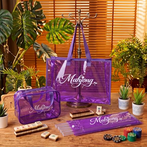 Set 3 Piezas Bolsas Transparente para Mahjong miniatura 4