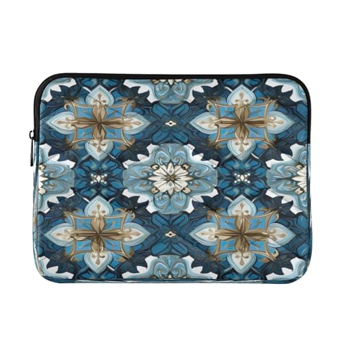 Funda para Laptop Azul Talavera Mexicana 13-14 Pulgadas miniatura 1