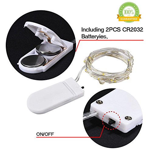 6 Pack Fairy Lights Battery Operated Waterproof Fairy String Lights Firefly Lights Led Starry String Lights 7Ft 20 Leds Silvery Copper Wire For Wedding Party Bedroom Patio Christmas Decor Cool White #TOP5