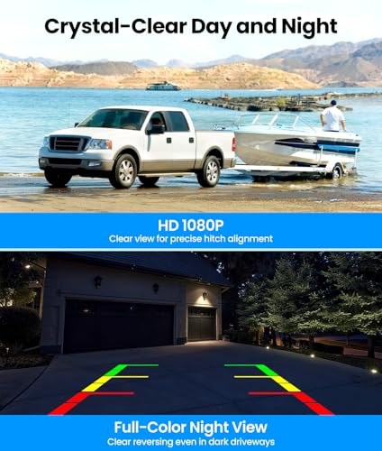 AUTO-VOX Solar Wireless Backup Camera w/ 7.2" HD Split-Screen Monitor, Dual Antenna & 1080P Color Night Vision - image 6