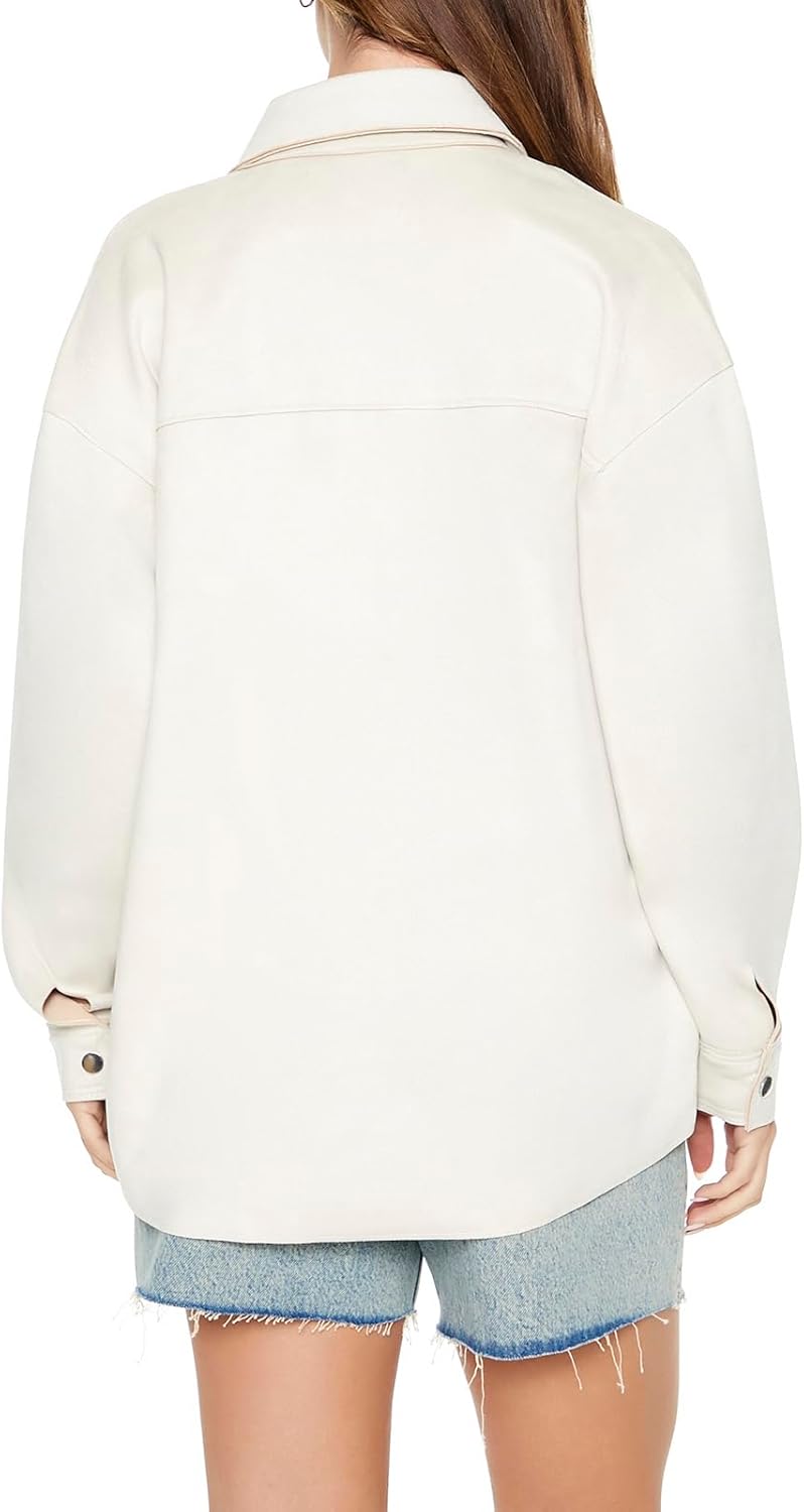 Forever 21 womens Oversized Faux Suede Shacket - Image 3