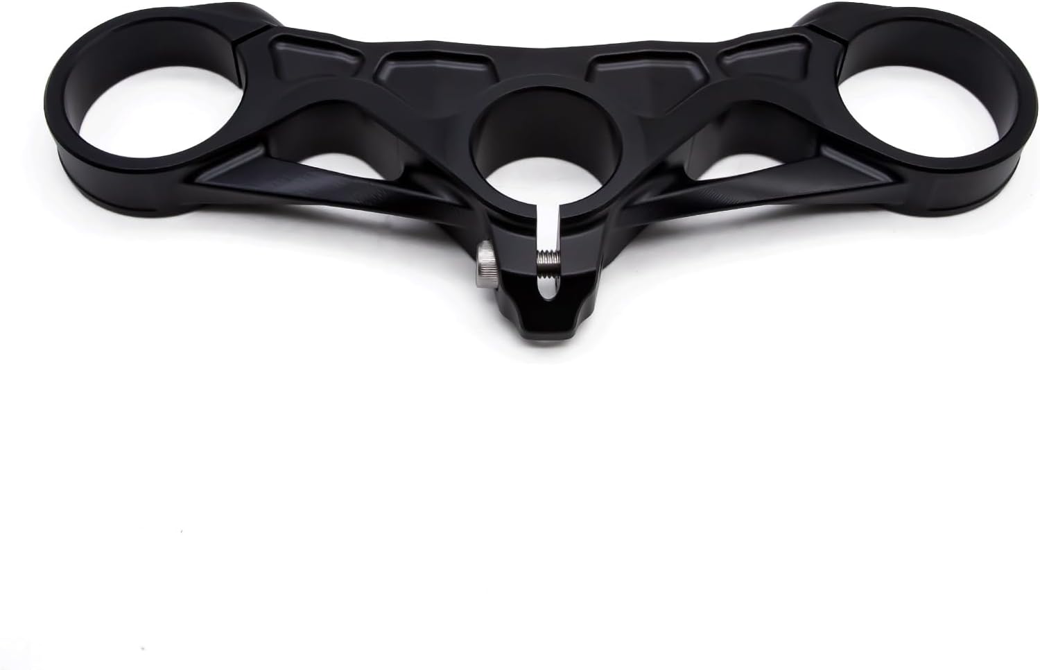 CNC Motorcycle Uplink Triple Tree Front End Upper Top Clamp Fit for Panigale V4 / V4S 2018 2019 2020 2021 2022 2023 2024 (Black)