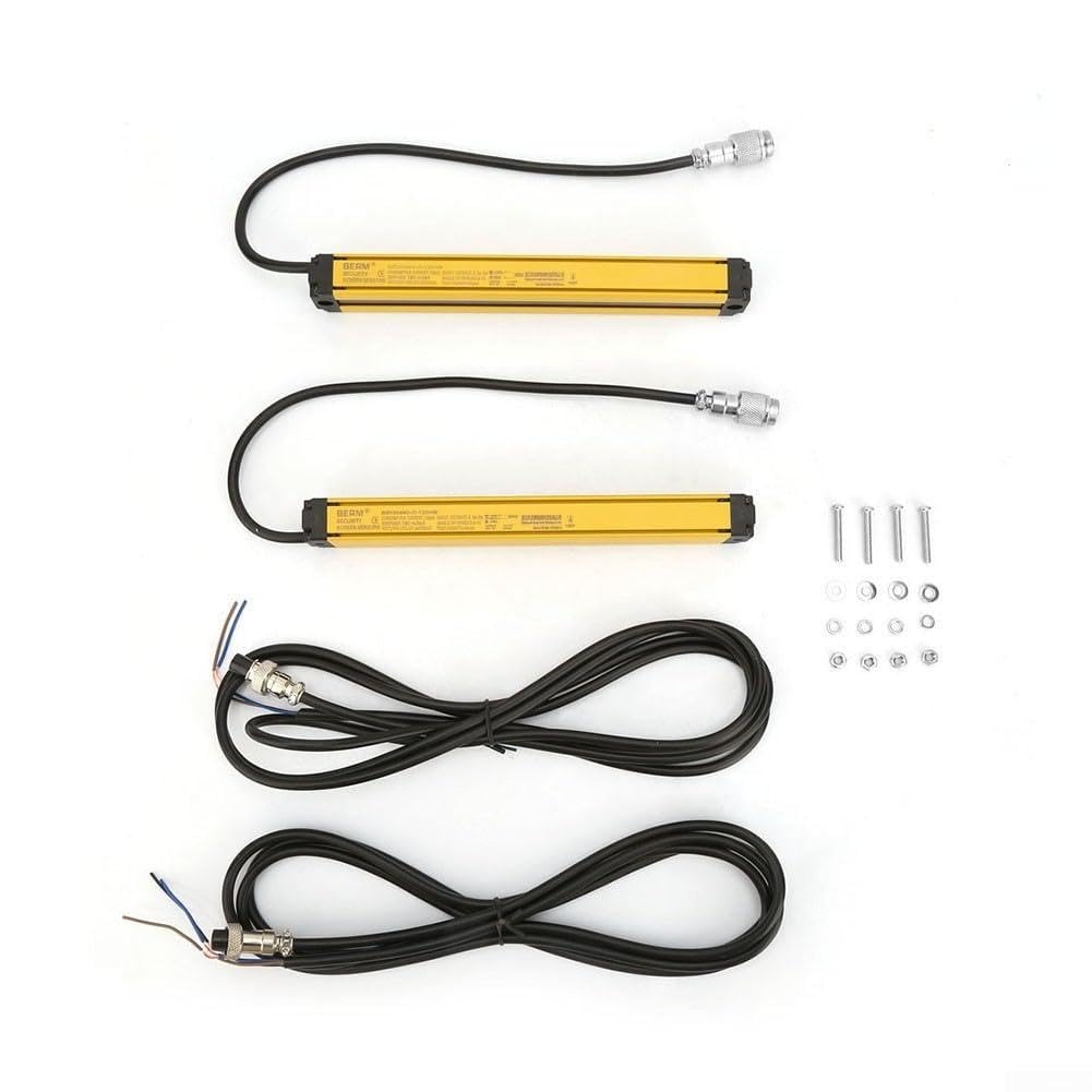 Interruptor de sensor de cortina de luz de seguridad para automatización industrial con protección multiárea y distancia de detección de 0 3 2 metros para robótica (12 haces)