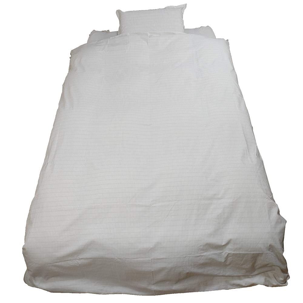 未使用品　リラクリフェ　アーシングコットン掛布団カバーグレー Amazon｜riraku-life(ﾘﾗｸﾘﾌｪ） 大地と繋がるアーシング健康法用