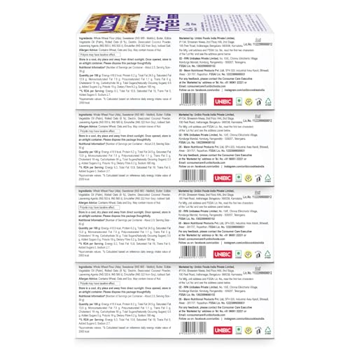 Image of Unibic Sugar Free Oatmeal Cookies 270gm (Pack of 3)