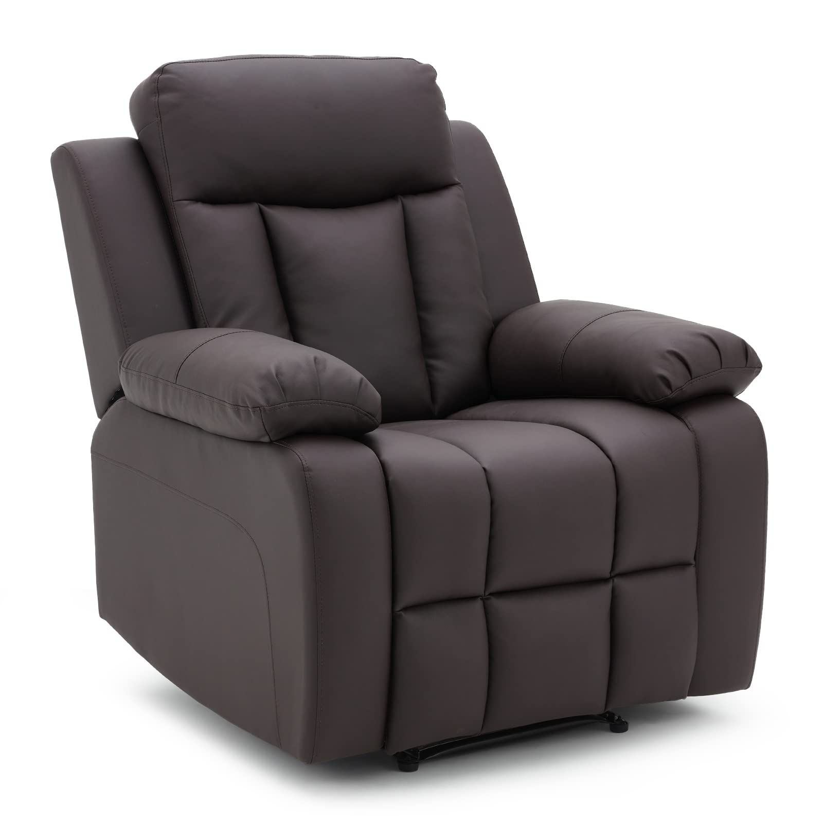 Buy Vicluke PU Leather Recliner Chair for Living Room, Manual Reclining