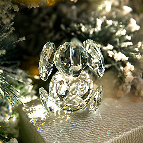 H&D Crystal Cute Elephant Figurine Collection Cut Glass Ornament Statue Animal Collectible #TOP4